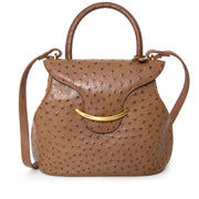 Delvaux Baltimore Ostrich Bag Brown Authentieke tweedehands Delvaux voor de juiste prijs bij LabelLOV vintage webshop. Veilig online winkelen. Buy authentic Delvaux at the right price at LabelLOV vintage webshop.