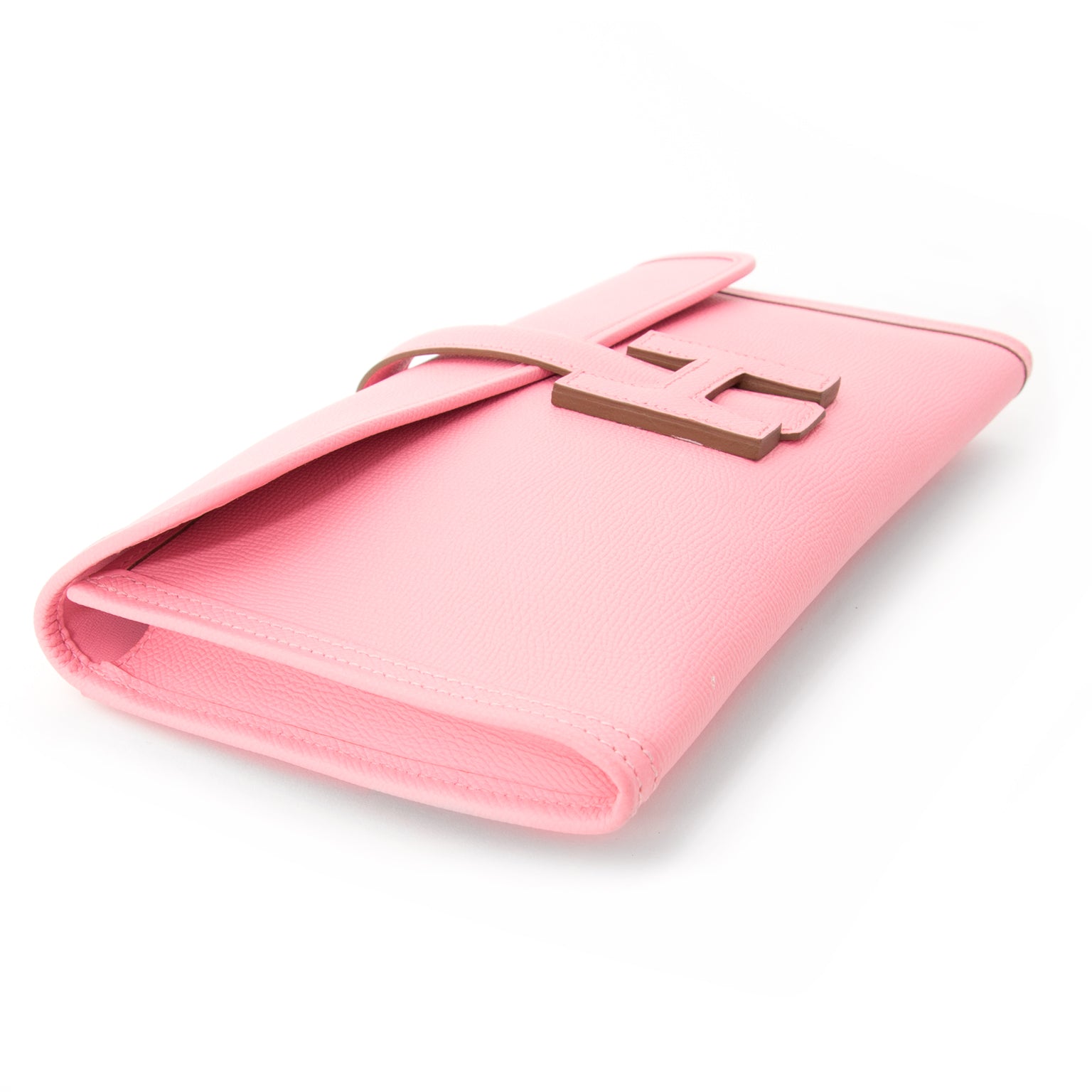 Hermès Jige PM Swift Rose Confetti 'H' Clutchkoop snel veilig online tweedehands acheter en ligne seconde main