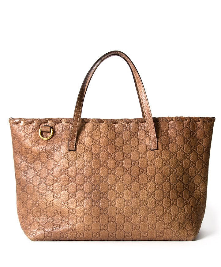 Koop veilig online tweedehands Gucci monogram tote bag aan de beste prijs online webshop labellov