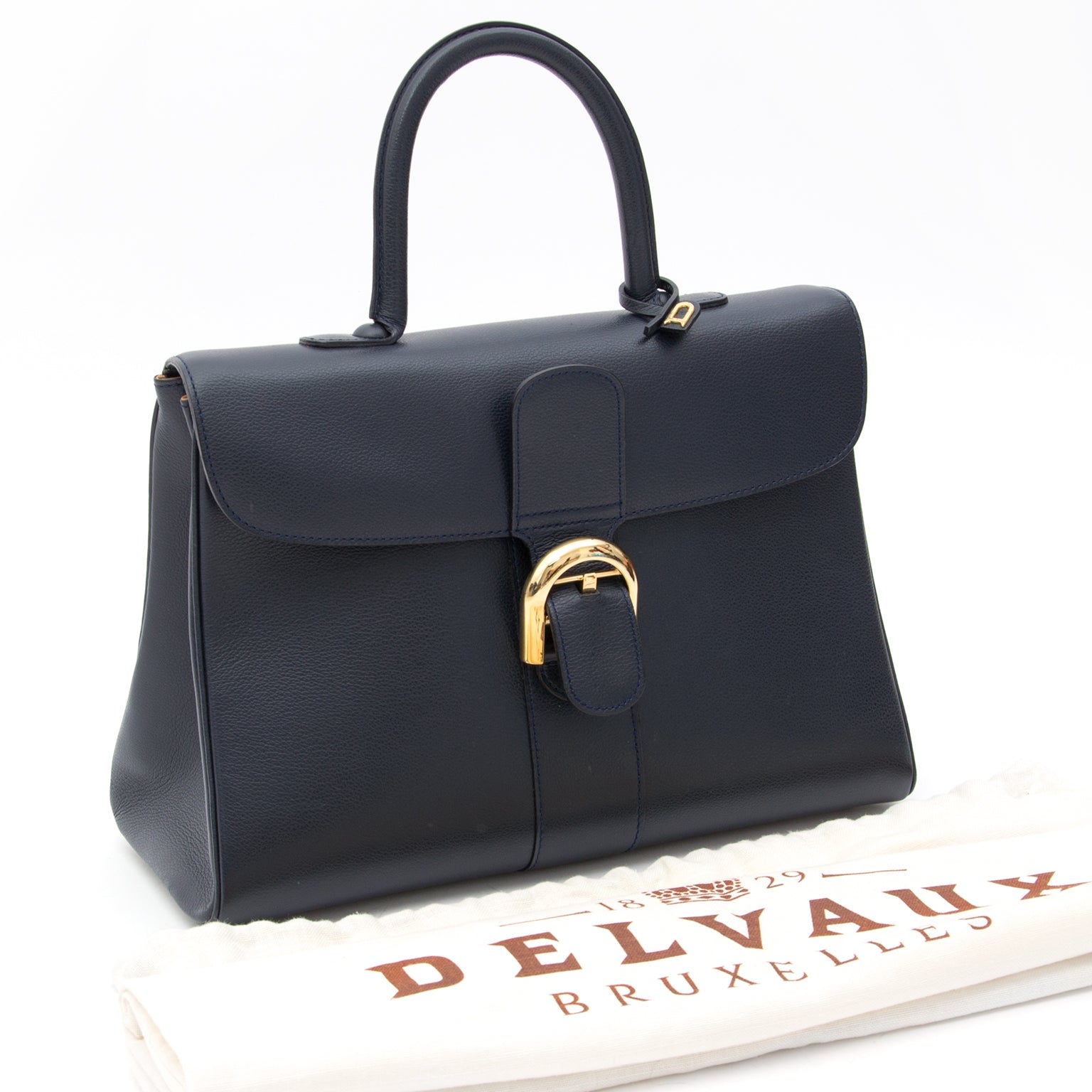 Delvaux Brillant Mustang Midnight Blue Handbag designerbag shop online for the best price. Reliable and safe webshop with authentic brands e