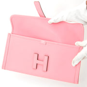 acheter en ligne seconde main clutch Hermès Jige PM Swift Rose Confetti 'H' Clutch