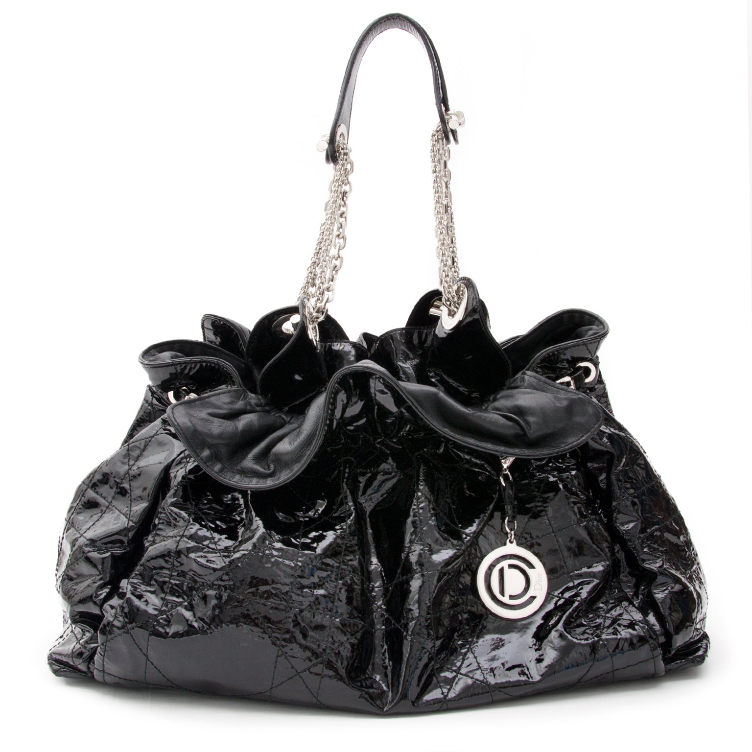 Christian Dior New Lock Medium Flap Cannage Ruffle