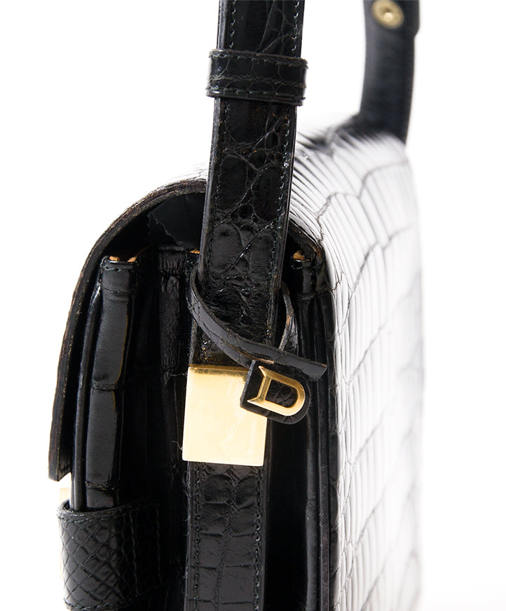 2de hands designer Delvaux croco handtas aan de beste prijs 100% authentiek , België, Antwerpen
