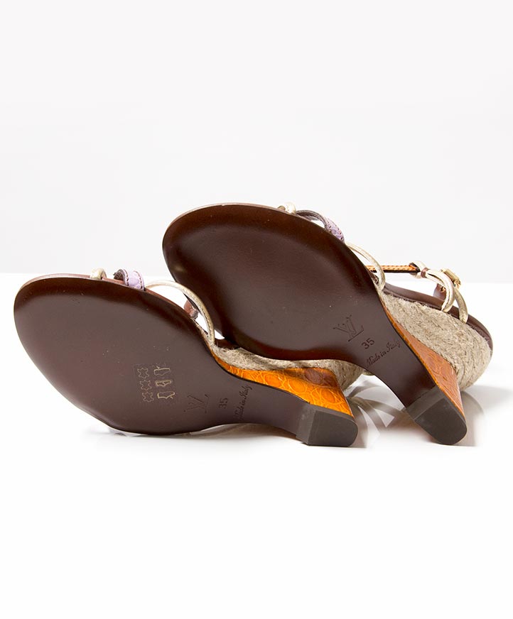 buy safe second hand designer vintage 100% authentic Louis Vuitton wedge