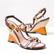 Louis Vuitton wedges online designer vintage secondhand safe and secure worldwide shipping