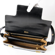 acheter en ligne secodne main Delvaux noir croco sac a epaule tres bon état 100% authenthic et fiable