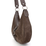 Delvaux Camille Pm Hobo Shoulder Brown Nubuck Brown online webshop labellov