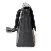 Koop veilig online aan de beste prijs struisvogel Delvaux poirier net als nieuw 100% authentiek