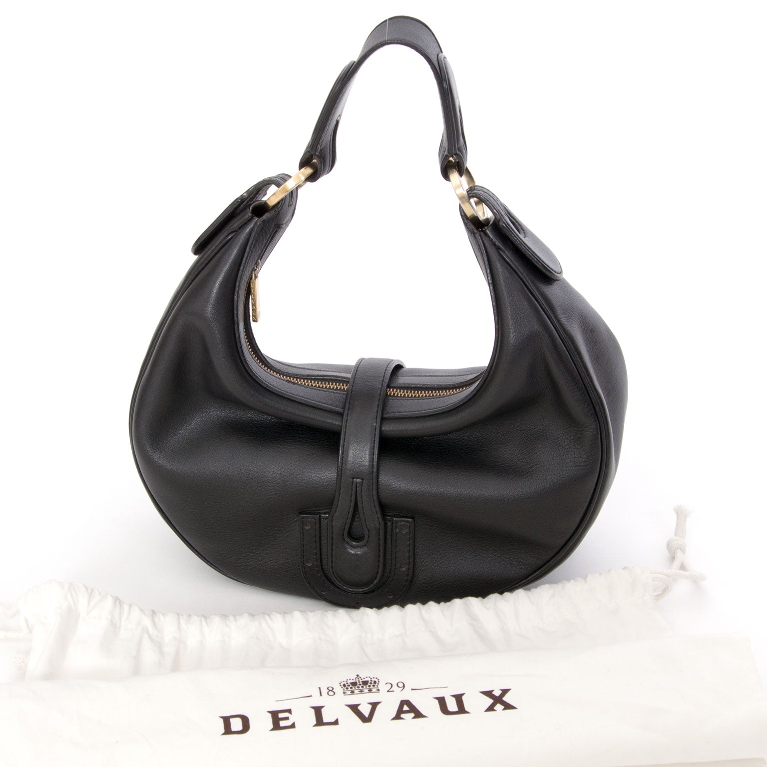 acheter en ligne seconde main sac a main Delvaux Small Shoulder Bag Black pour le meilleur prix