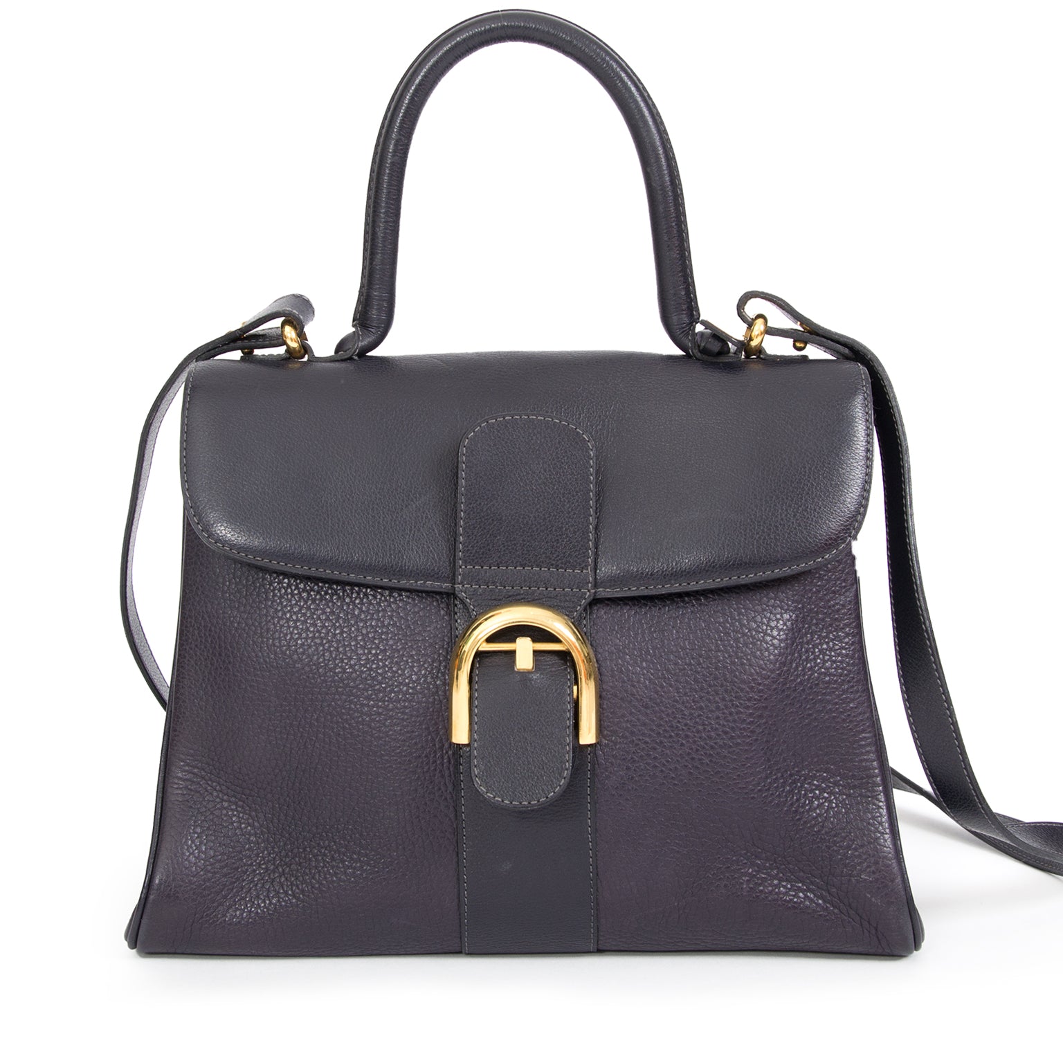koop veilig online tweedehands Delvaux Brillant MM Bicolor + Strap online weshop labellov