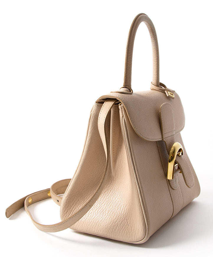 acheter en ligne seconde main delvaux brillant nude pour le meilleur prix , comme neuf
