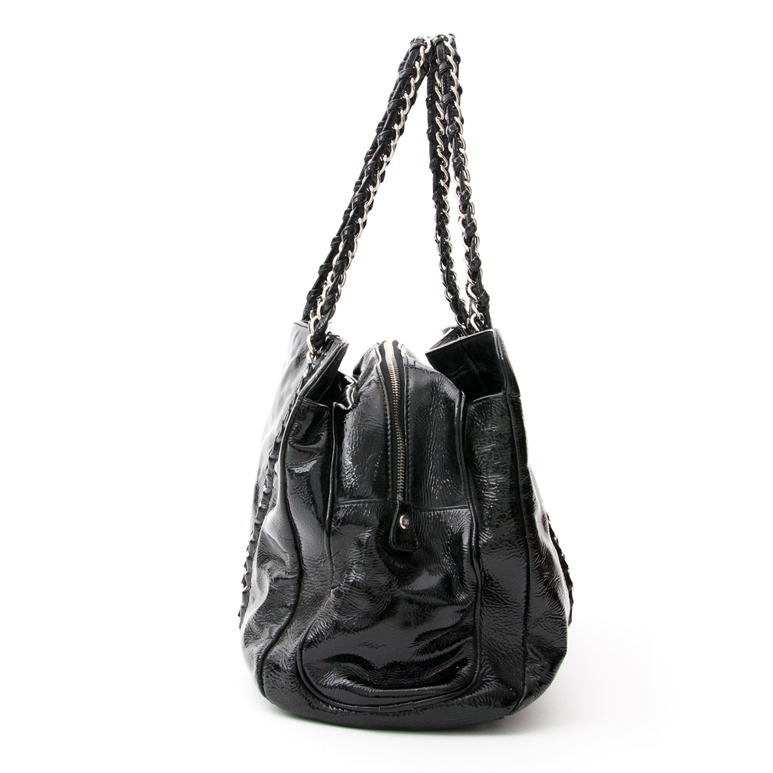 Chanel Patent Luxe Ligne Tota Bag Authentic designer luxury at right price