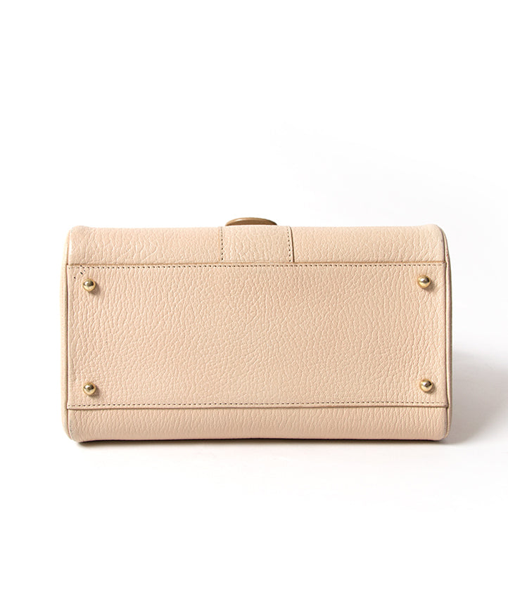 acheter en ligne seconde main delvaux brillant nude pour le meilleur prix , comme neuf