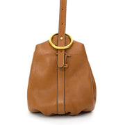 Delvaux Vent des Roses Cognac Bucket Bag Koop authentieke tweedehands Delvaux tassen met de juiste prijs bij LabelLOV