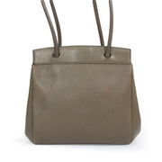 koop veilig online tweedehands Deux De Delvaux Khaki Shopper enligne pour le meilleur prix