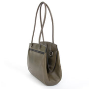 koop veilig online tweedehands Deux De Delvaux Khaki Shopper enligne pour le meilleur prix
