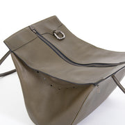koopveilig online aan de beste prijs Deux De Delvaux Khaki Shopper