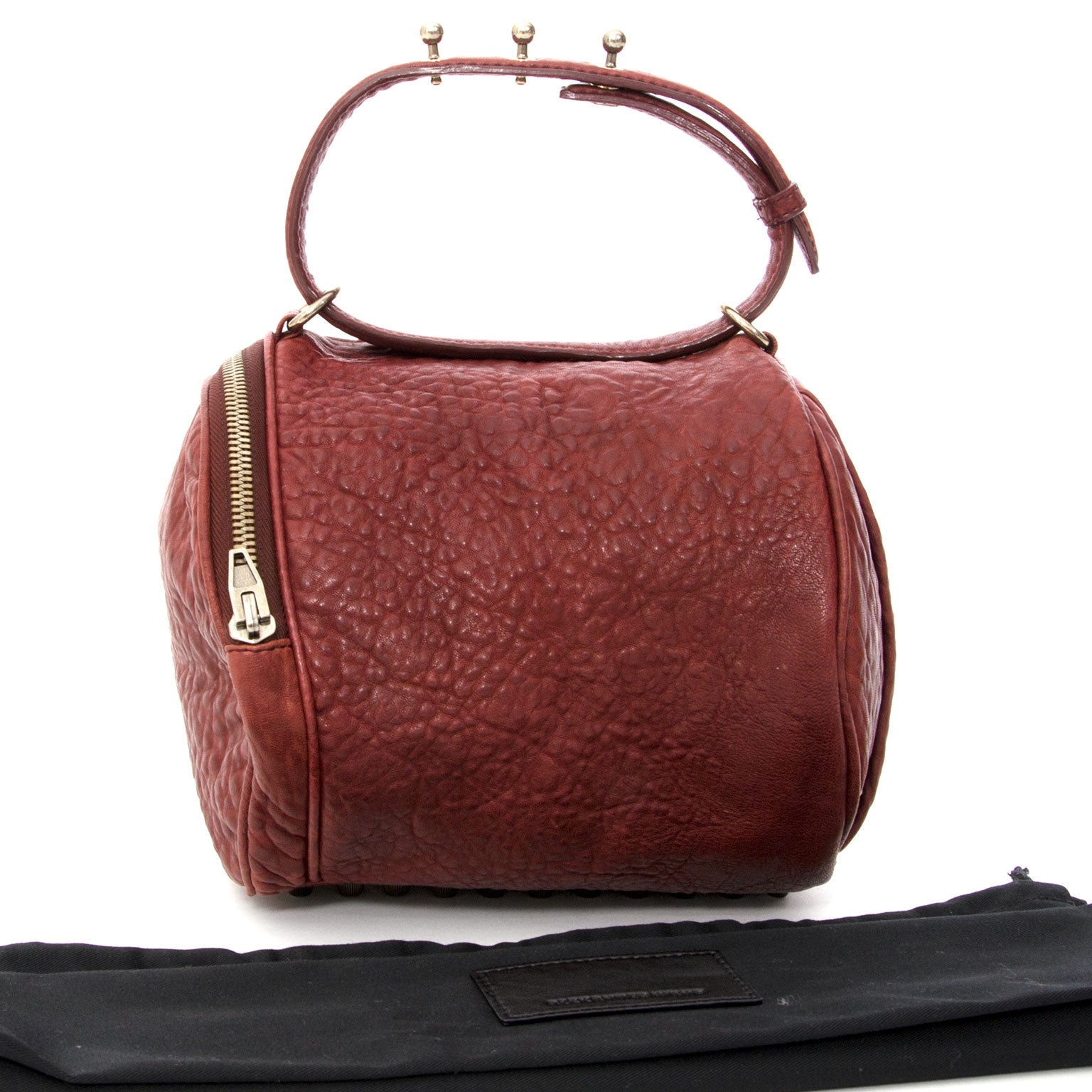 Alexander Wang Angela Pouchette Burgundy Buy authentic secondhand Delvaux bags at the right price at LabelLOV vintage webshop.