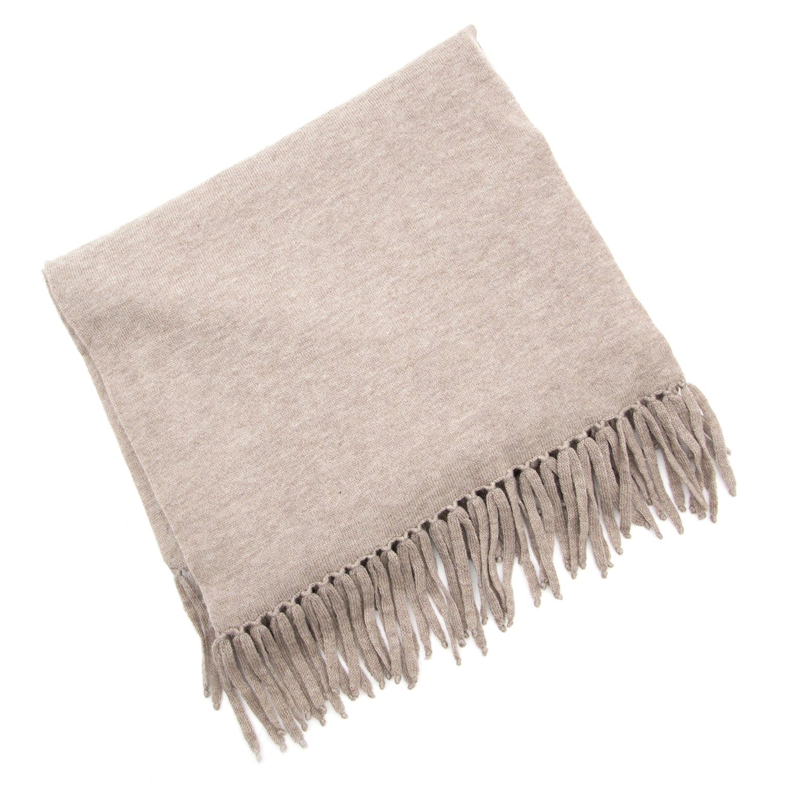 Koop een authentieke Hermes Taupe 100% Cashmere