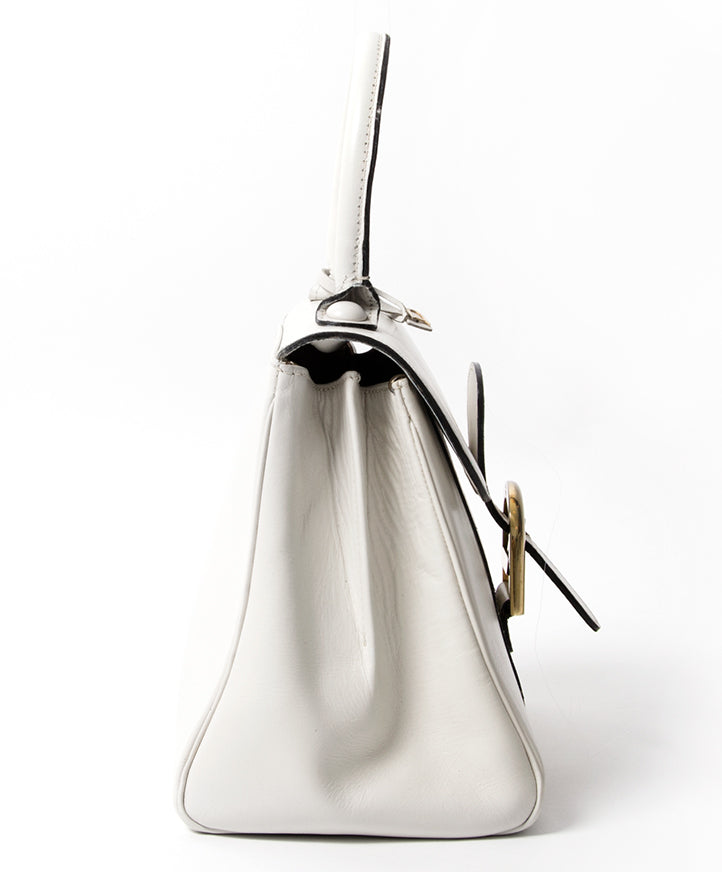 Delvaux Brillant White PM secondhand authentic online safe shopping designer brands high end fashion labels it bags webshop Antwerp Belgium LabelLOV