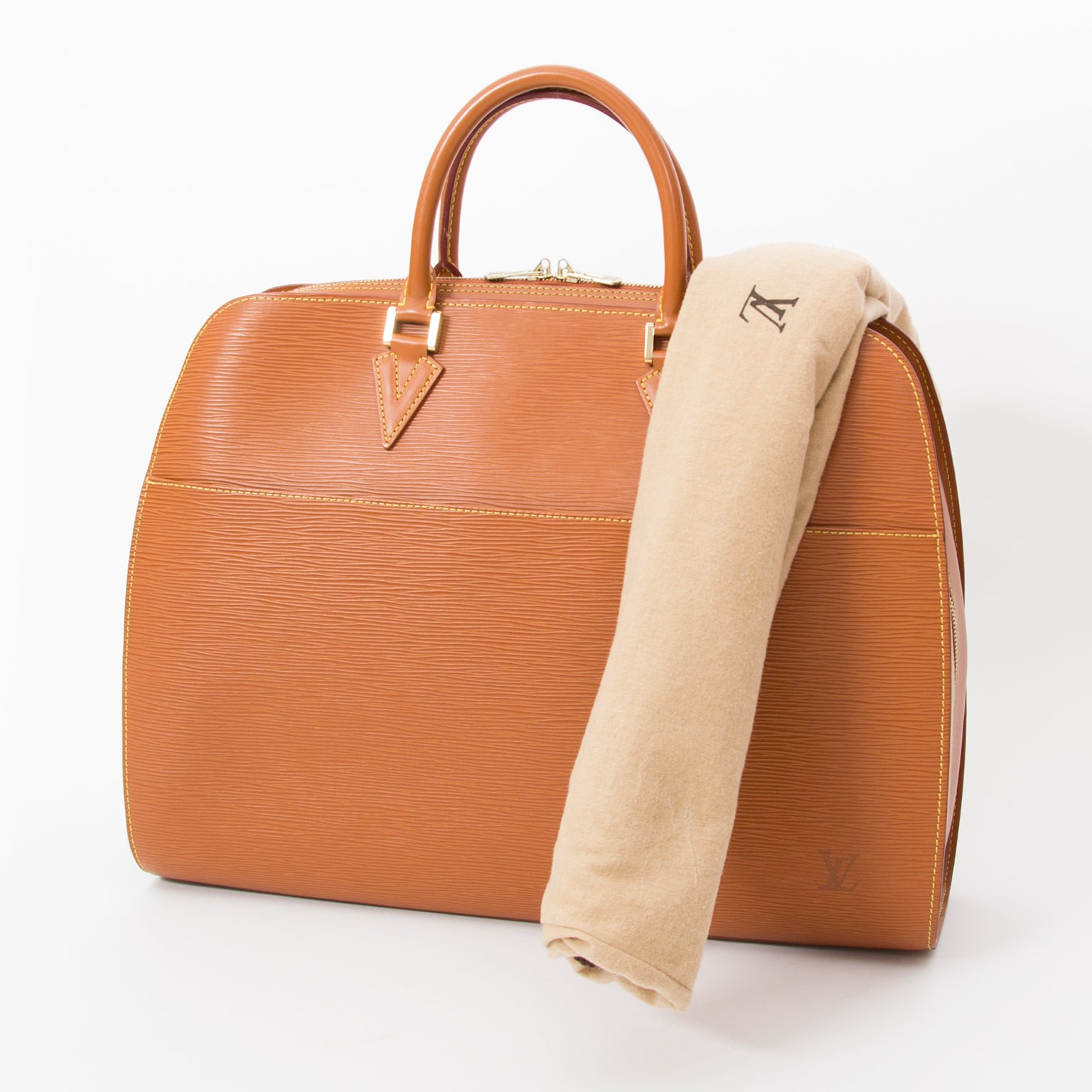 Authentic second hand Louis Vuitton sorbonne epi tote office pre-loved LabelLove aktetas handtas authentiek