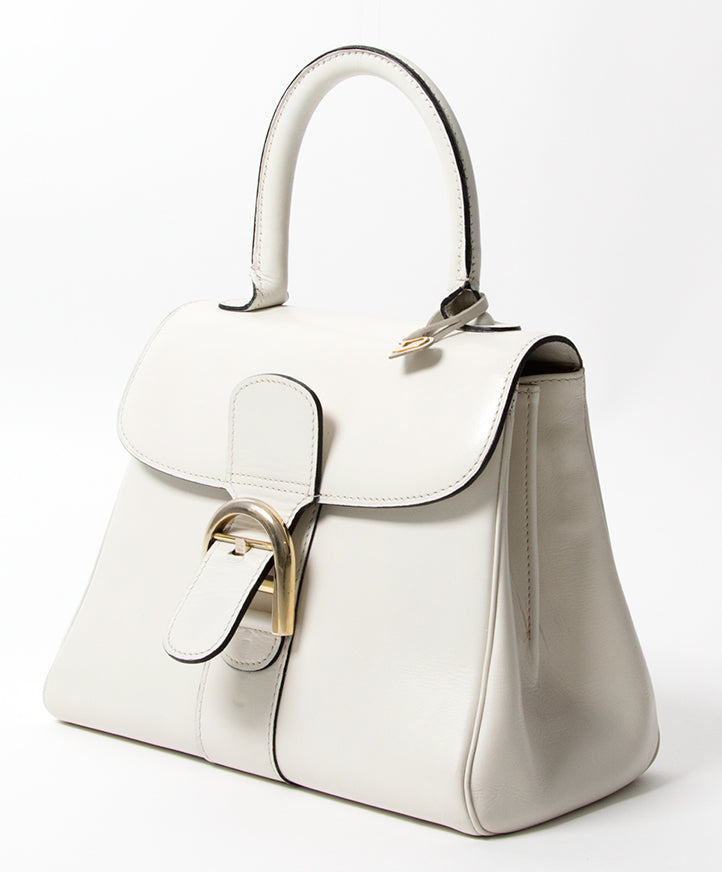 Delvaux Brillant White PM secondhand authentic online safe shopping designer brands high end fashion labels it bags webshop Antwerp Belgium LabelLOV
