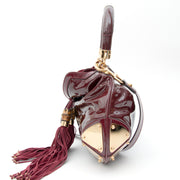 koop veilig online tweedehands designer handtas Gucci net als nieuw limited Gucci Babouska Ombre Leather Babouska Indy Top Handle Bag