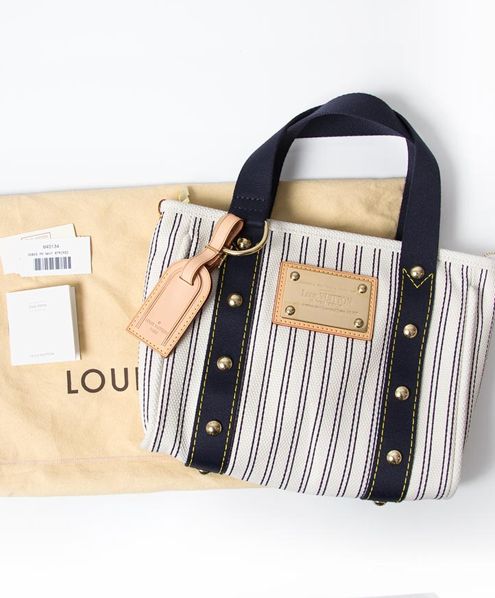 koop veilig tweedehands designer vintage Louis vuitton antigua handtas voor de beste prijs