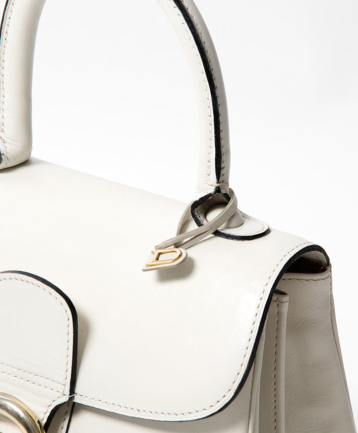 Delvaux Brillant White PM secondhand authentic online safe shopping designer brands high end fashion labels it bags webshop Antwerp Belgium LabelLOV