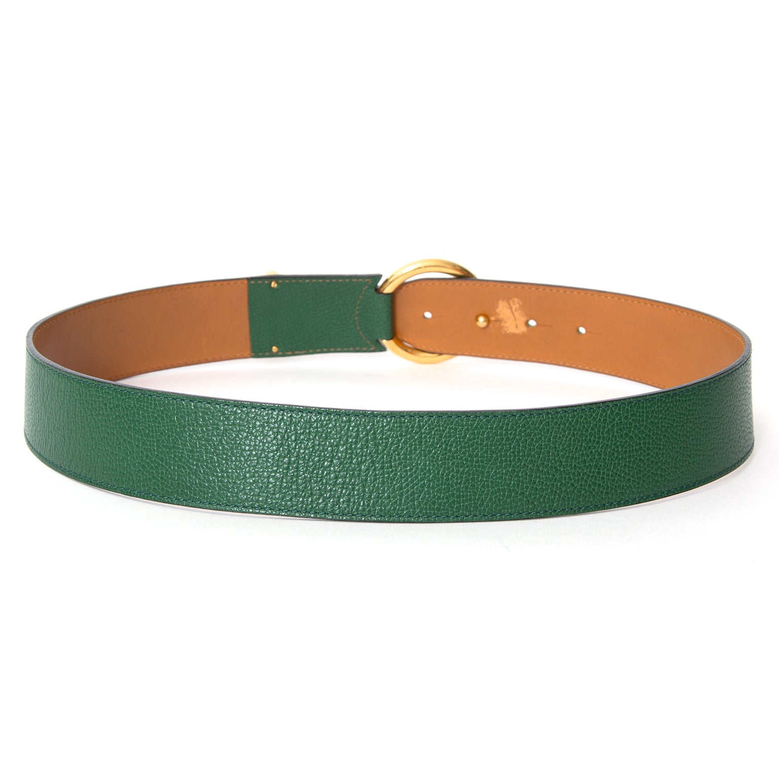 acheter en linge pour le meilleur prix Delvaux Green Circle Belt comme neuf meilleur condition