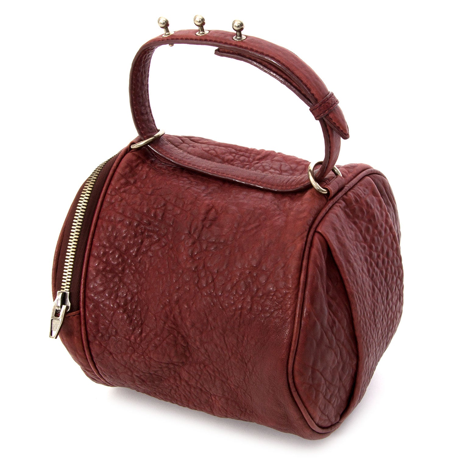 Alexander Wang Angela Pouchette Burgundy semm buy resell designer handbagas worldwide