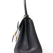 Delvaux Brillant Navy PM authentic secondhand bags fashion online shopping safe secure webshop Antwerp Belgium LabelLOV labels designers high end luxury