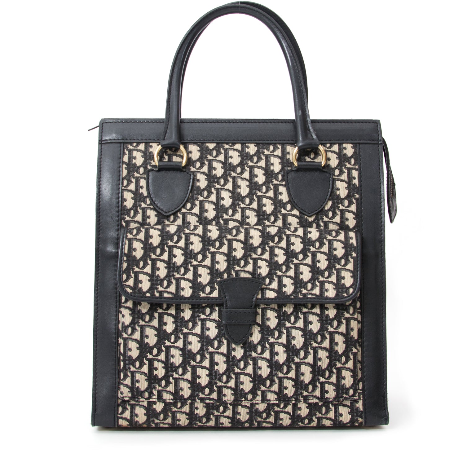 vintage black tote luxury brands online shoppen LabelLov