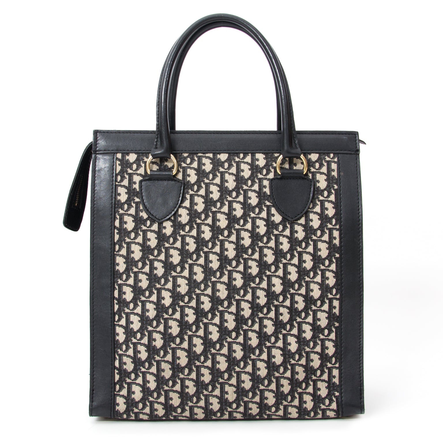 Authentic vintage black tote luxury brands online shoppen LabelLov