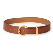 koop veilig en snel online Delvaux Cognac Circle Belt aan de beste prijs
