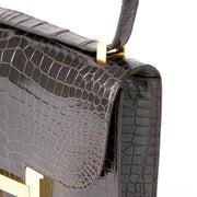 koop veilig online tweedehands hermes croco marron hermes constance aan de beste prijs 100% echt authentiek