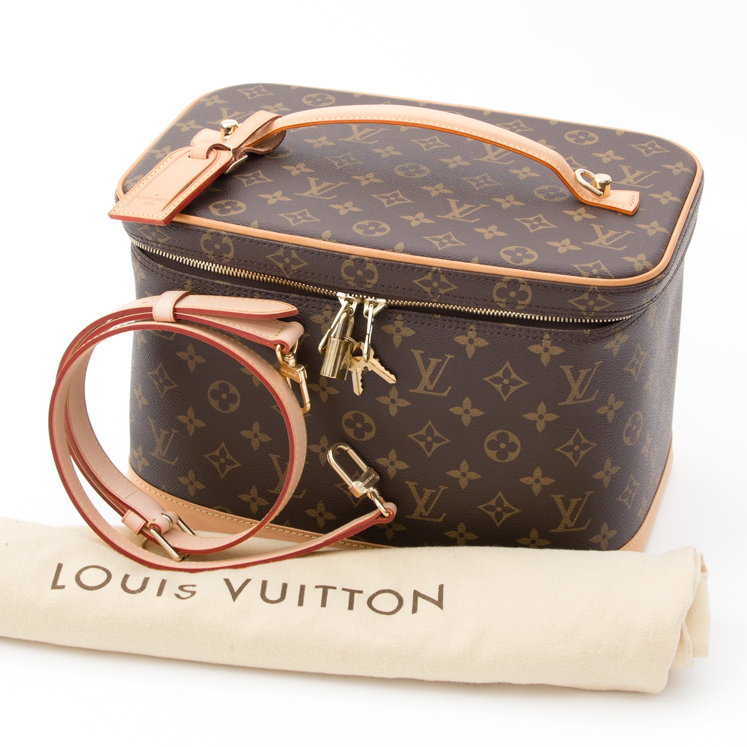 Louis Vuitton Monogram NICE Cosmetic Travel Bag LVJS601 Tweedehands luxe merken aan juiste prijs LabelLOV