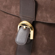 Delvaux Brillant MM Dark Brown Nubuck GHW seconde main authentique en ligne shopping webshop Anvers Belgique LabelLOV luxe marques designer fashion style sacs