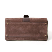 Delvaux Brillant MM Dark Brown Nubuck GHW Buy authentic secondhand Delvaux bags at the right price at LabelLOV vintage webshop. Safe and secure online shopping. Koop authentieke tweedehands Delvaux tassen met juiste prijs bij LabelLOV.