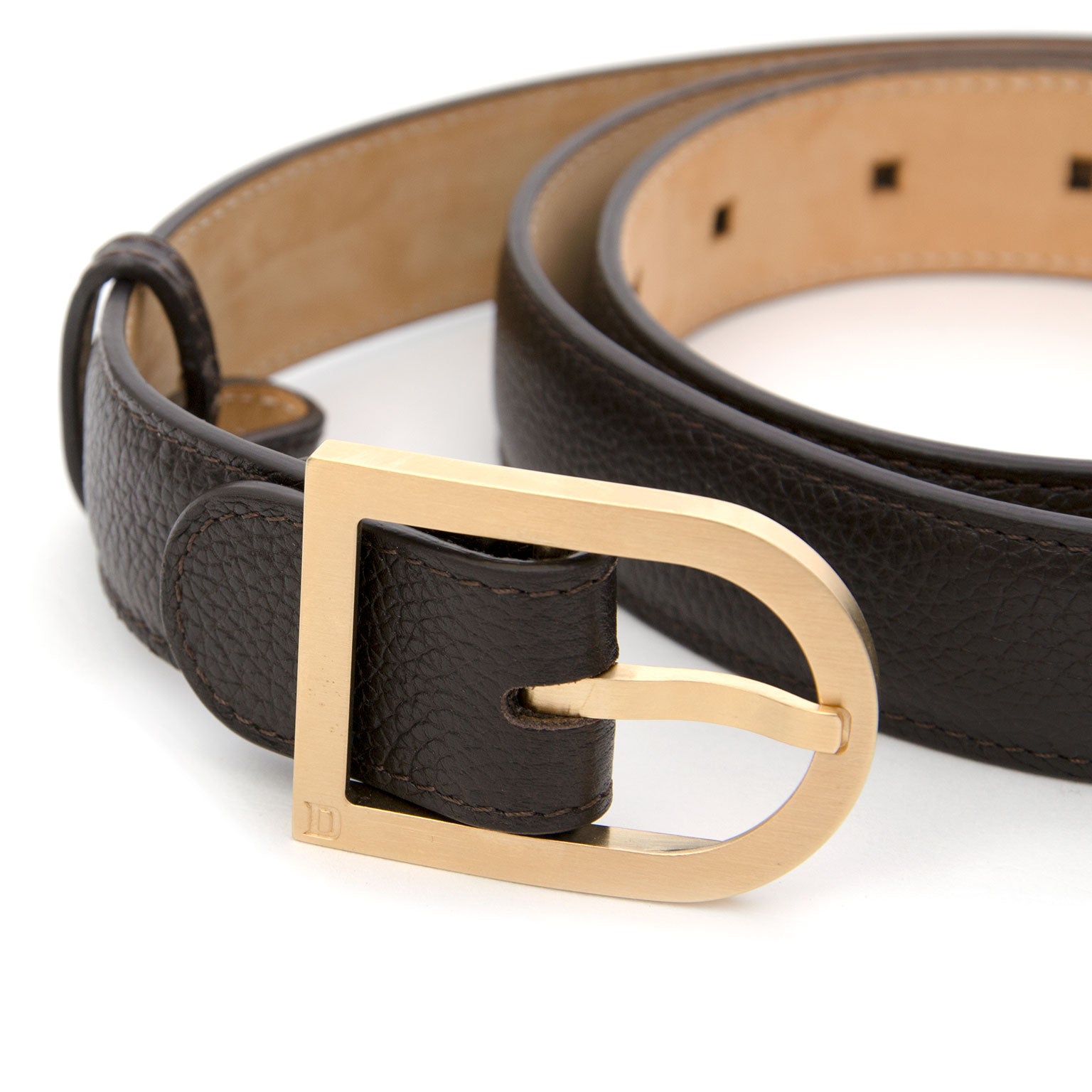 Delvaux Brown Classic Belt
