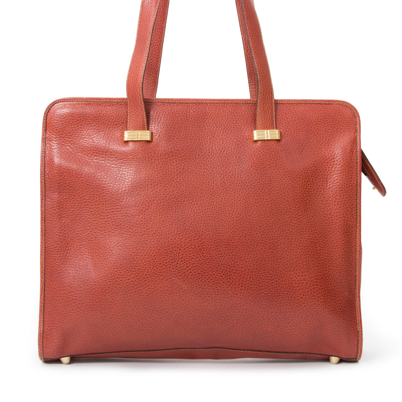 Vintage Emanuel Ungaro Clay Rosso Tote Porte Documents Laptop Bag