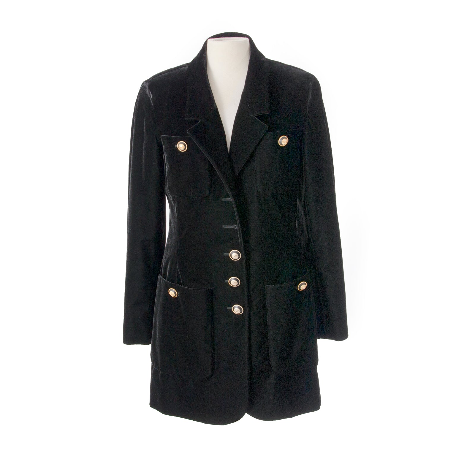 buy safe online secondhand designer vintage velvet chanel jacket at the best price online webshop labellov