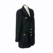 koop veilig online tweedehands designer vintage chanel veloure vest zwart aan de beste prijs webshop labellov , België