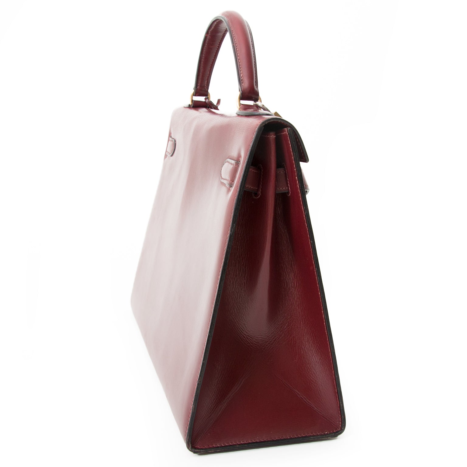 Hermès Kelly 32 Box Calf Rouge Hermès GHW