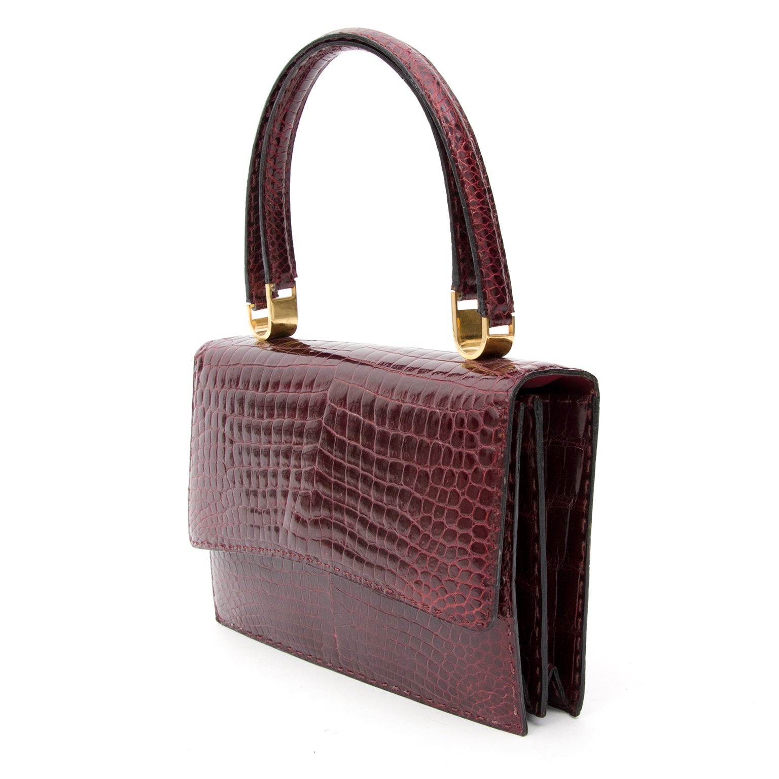 Delvaux Burgundy Croco Shoulder Bag Labellov offers a wide selection of new and preloved luxury handbag. Visit the platform for a safe and secure shopping experience