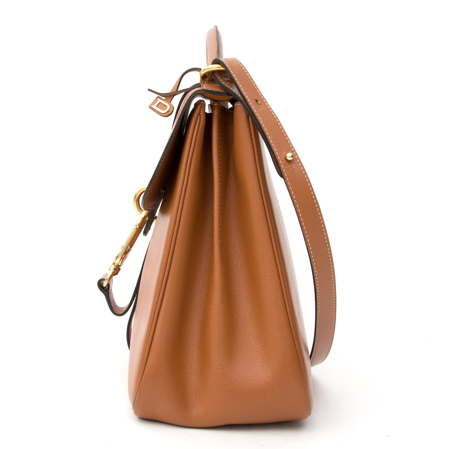Delvaux Cognac 'Gin Fizz' Jumping Bag