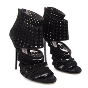 koop veilig online tweedehands Jimmy Choo 'Malika' Perforated Heels.