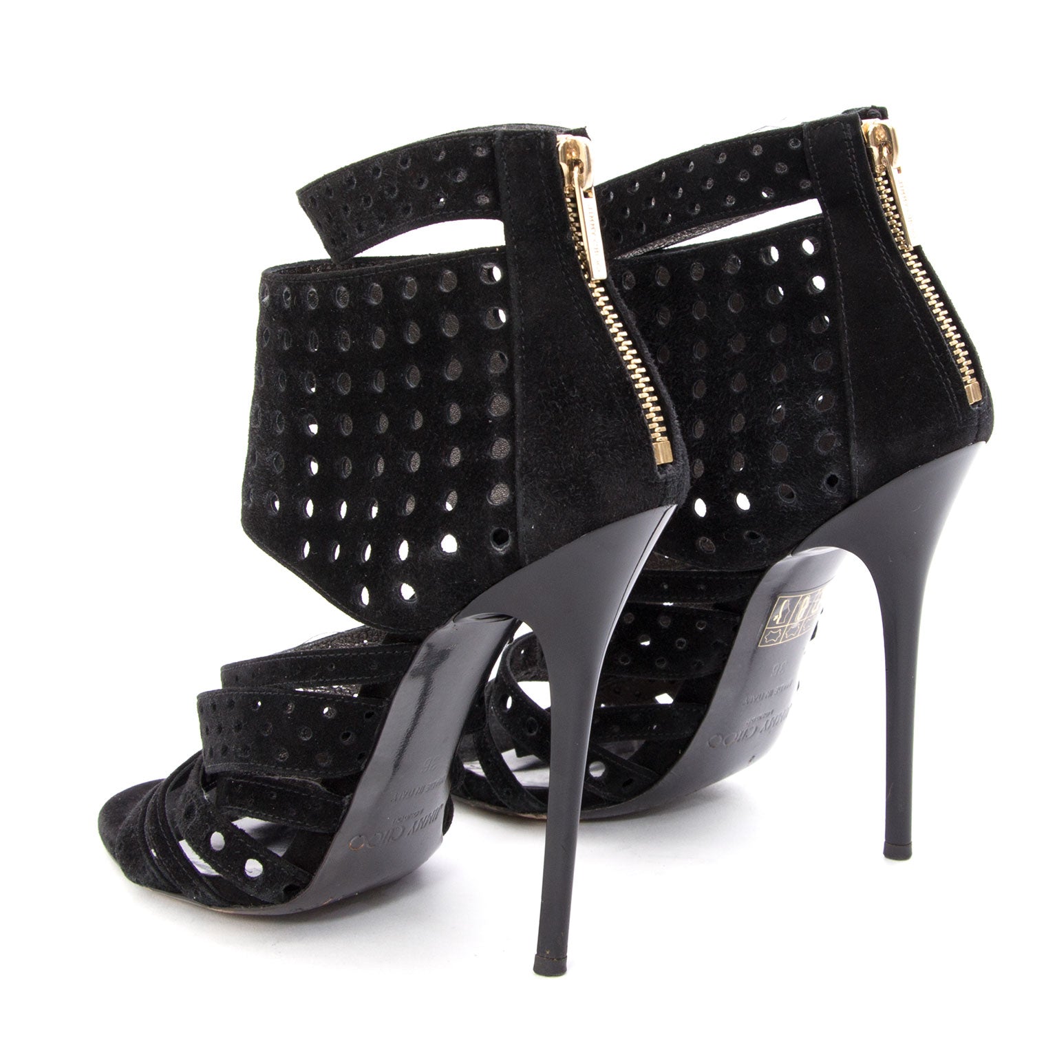 Jimmy Choo 'Malika' Perforated Heels Achter en ligne seconde main escarpins Jimmy Choo 'Malika' Perforated Heels.
