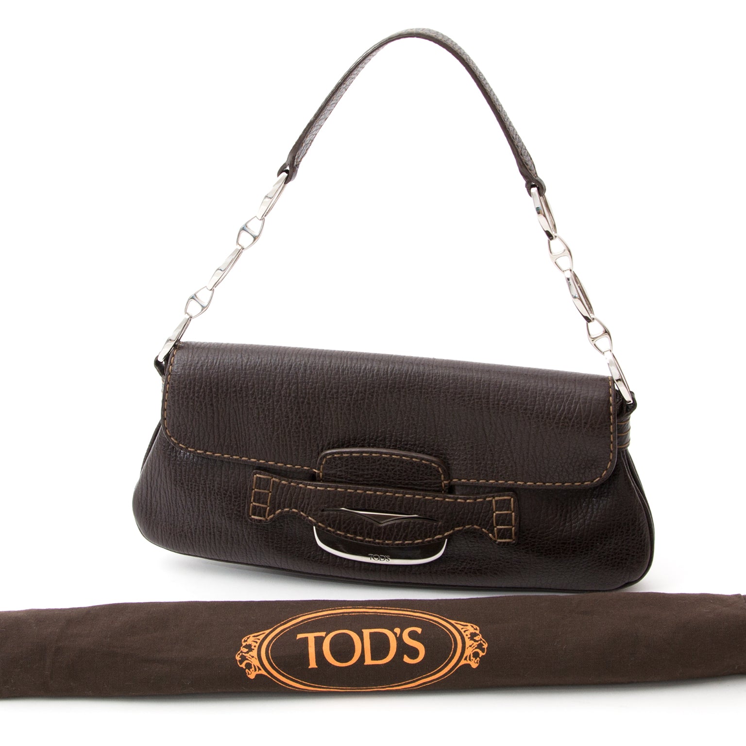 Tod's Bruine Shoudertas, Labellov biedt een ruime selectie aan nieuwe en tweedehands luxe handtassen met de juiste prijs. Bezoek de online platform voor een veilige en betrouwbare winkelervaring.