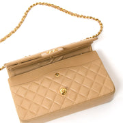 koop veilig online 2de hands chanel beige 2.55 handtas 100% authentieke vintage chanel